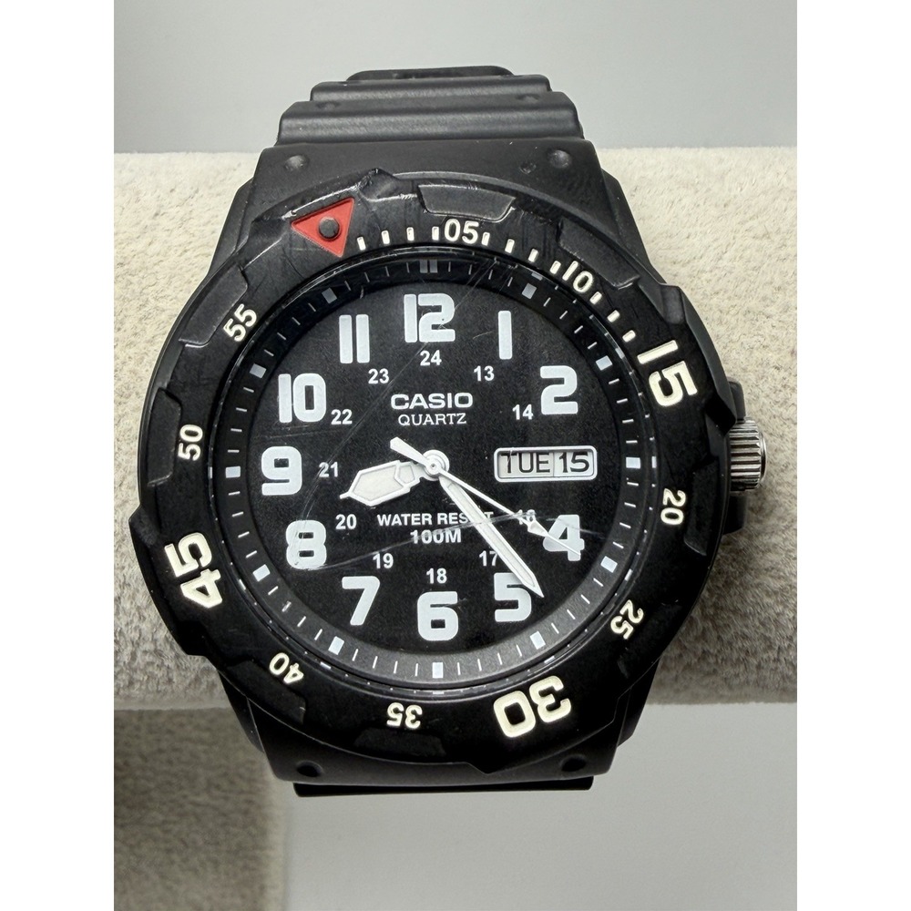 Casio MRW-200H New Battery Mens Watch 42MM 8.5" Black Resin Band